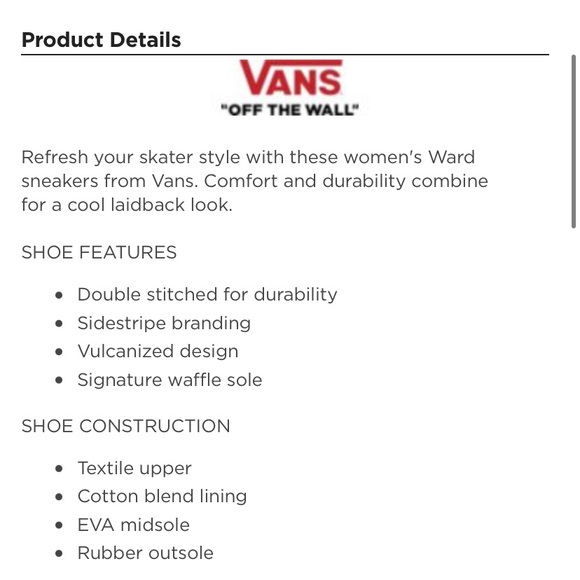 Vans Ward Skate Shoes - Picture 3 of 3